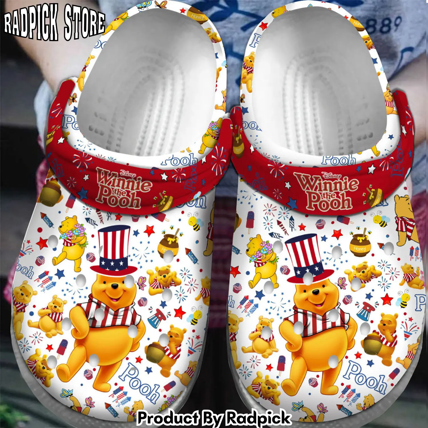 Radpick premium winnie the pooh cartoon clogs shoes for men women yov rp6522014